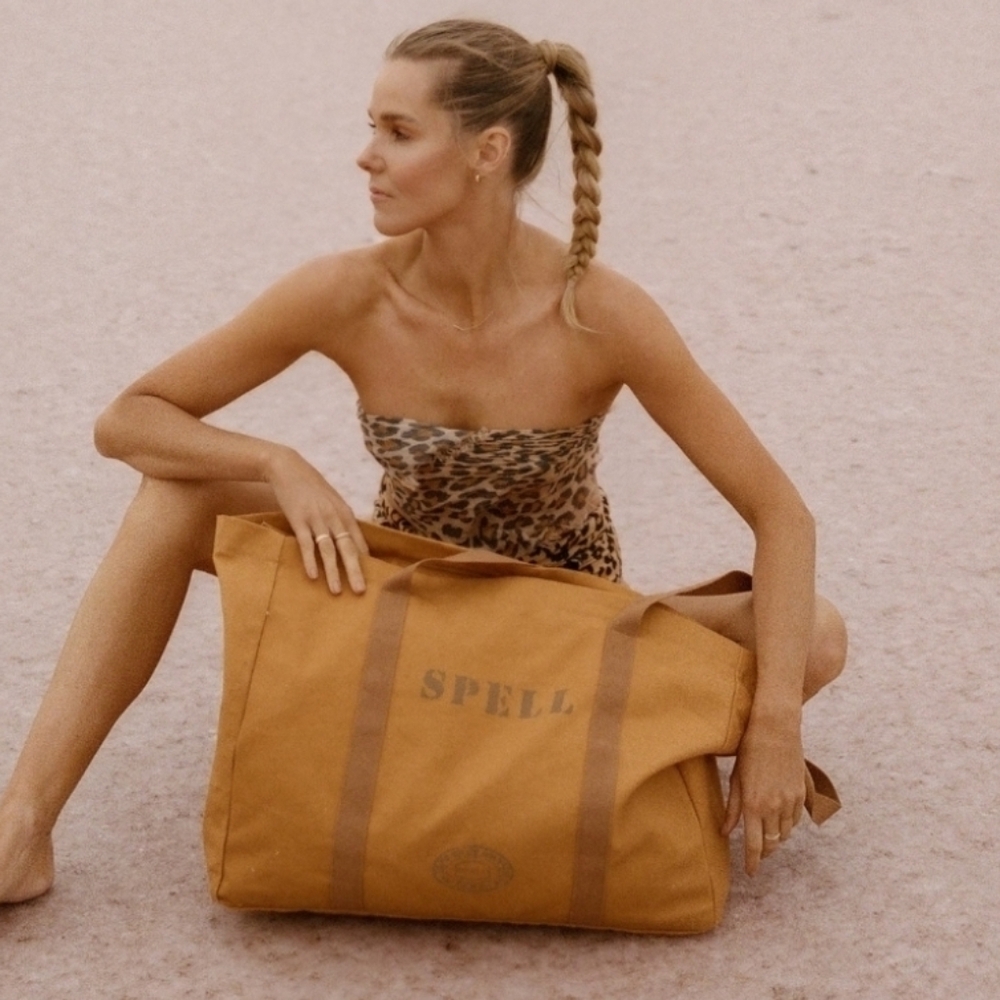 Spell Designs & the Gypsy Collective Canvas Tote Bag Weekend 100% Cotton